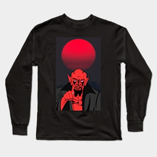 Red Moon Long Sleeve T-Shirt